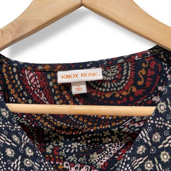 Knox Rose Boho Night Sky Maxi Dress in Multicolor Paisley - Picture 10 of 12